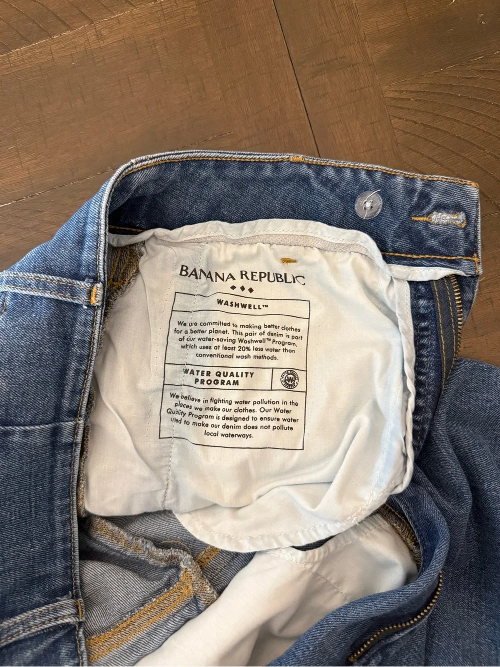 Banana Republic High Rise Straight Fit Dark Wash Women Capri Style Jeans 32x25.